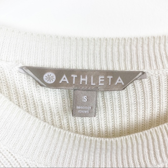 Athleta | Ivory Rest Day Asymmetric Sweater - Picture 9 of 13